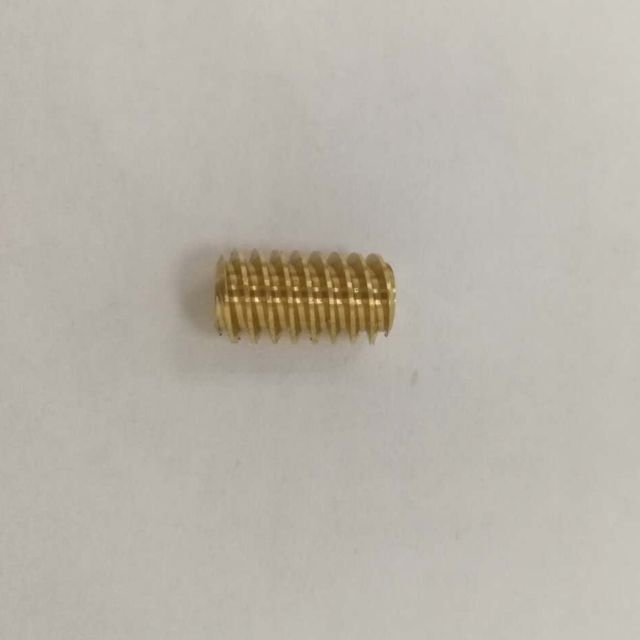 MicromotorEU W0335-5 Worm Brass Gear – M0.3, D=3.5mm, L=5mm, DI=1.5mm – N Gauge Model Train Parts