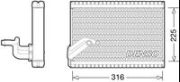 China manufacture Automotive ac evaporator core Citroën Berlingo Multispace