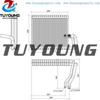 Automotive ac evaporator core Peugeot 308 II A1623243080