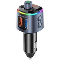 Blue Tooth Handsfree Car Charger with FM Bluetooth Transmitter, Bluetooth Car Kits, Car Audio & Video Accessories