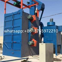Spinner hanger hook shot blasting machine for casting and forging parts