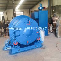 Rotary drum shot blasting machine for foundry plant