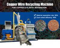 Cable Recycling Machine Copper Wire Separator Machine E Waste Copper Cable Granulator