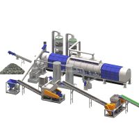 UBC Scrap Carbonization Furnace Aluminum Cans Recycling Machine For Removing Surface Paint