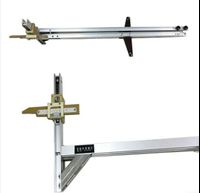 Third rail gauge contact rail ruler for railway metro inspection