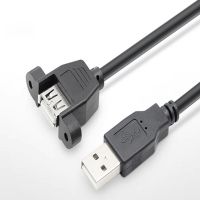 usb a 2.0  female panel mount to usb male cable