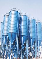 Corn soybean steel silo 1500 tons screw silo Grain vertical silo