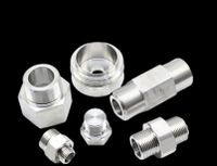 Micro Swiss CNC Machined Threaded Screws & Nuts Custom Turning Hydraulic Pneumatic Pipe Fittings