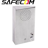 Safecom intercom Robust Steel Vandal-Proof Corded Telephone IP65 Protection for Inmates Phones in Prisons and Banks Helpline tel