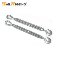 Hot Dip Galvanized US Type Turnbuckle With Hook & Eye 3/8 1/2 5/8