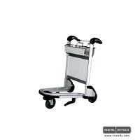 Airport ground luggage trolley